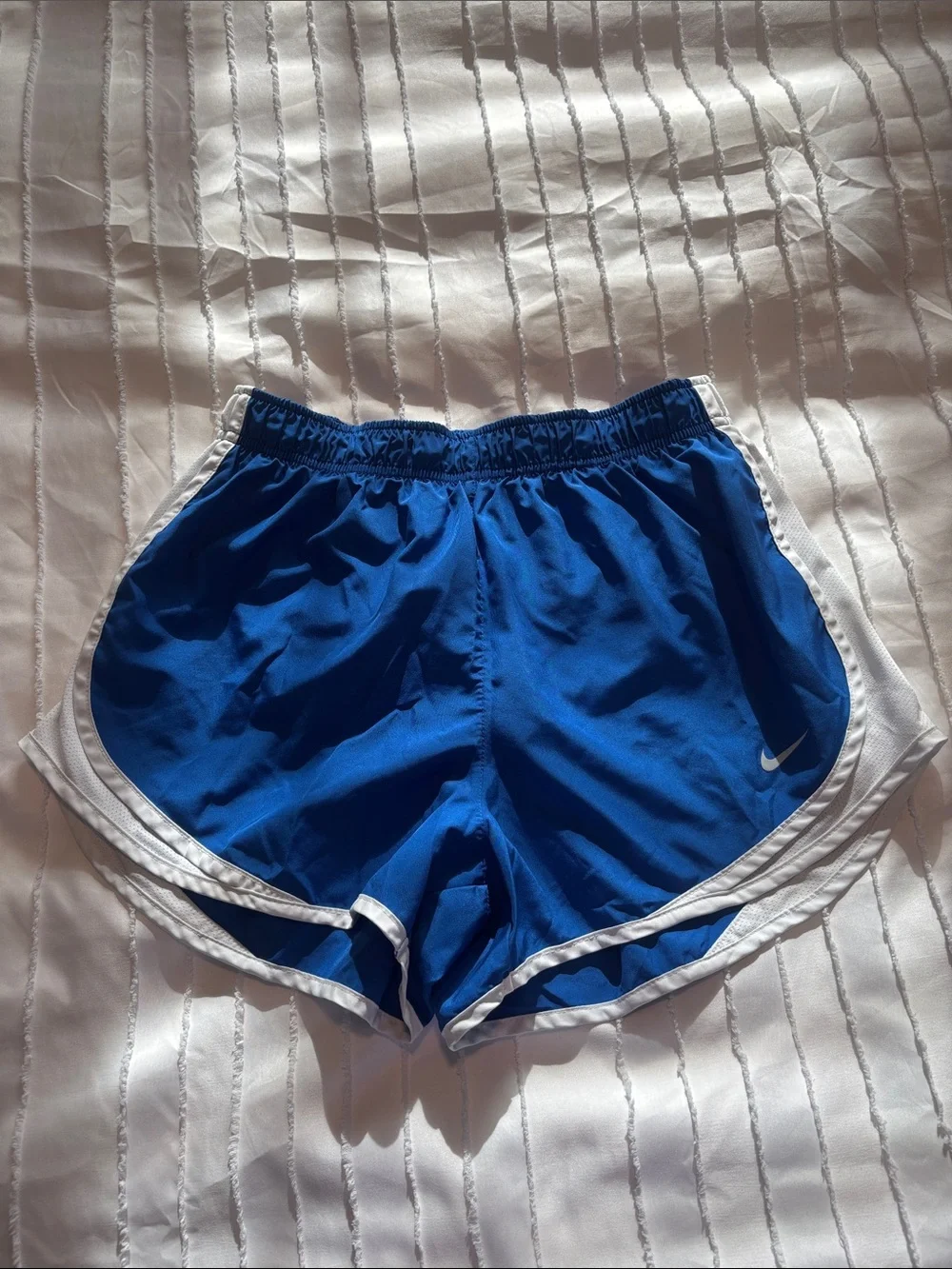 Nike Royal Blue Athletic Shorts with White Trim